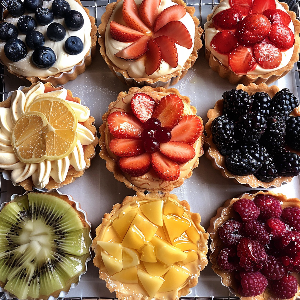 Ttartelette crème avoine fruits frais dessert rapide")