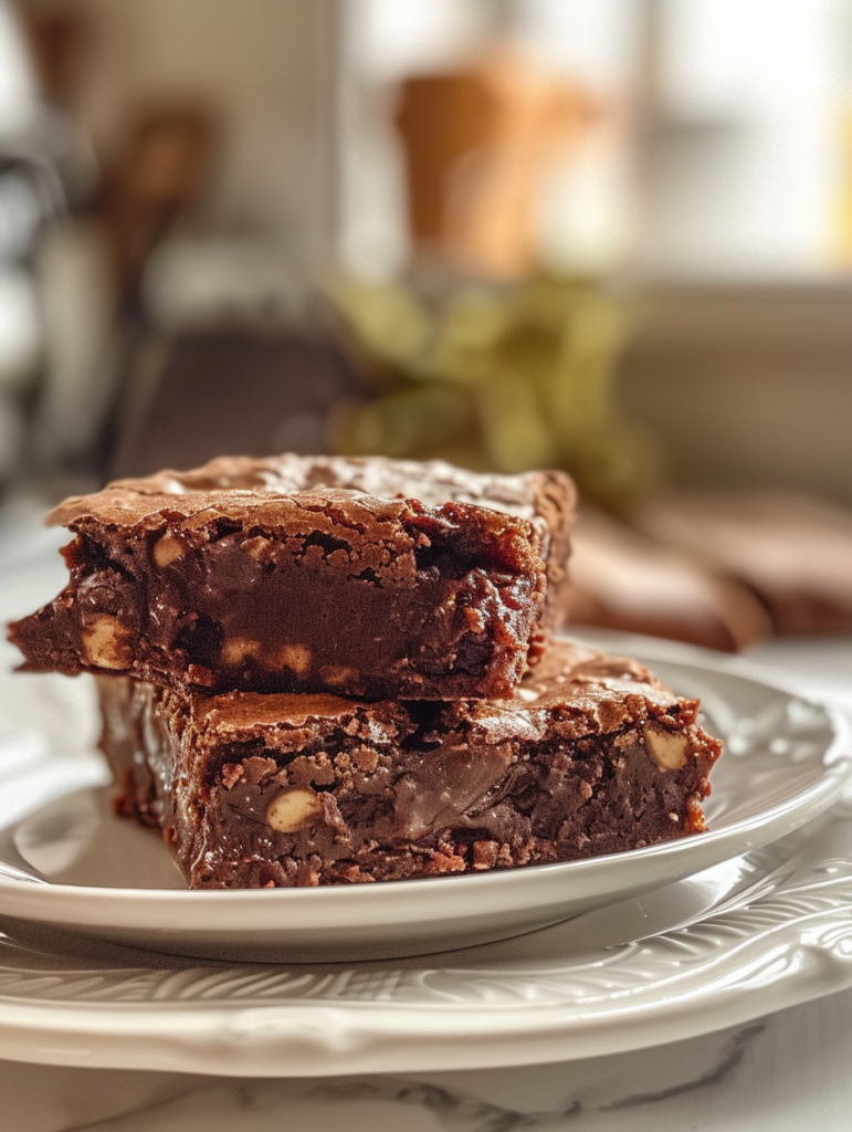 Brownies sains à la banane (3 ingrédients, sans farine)