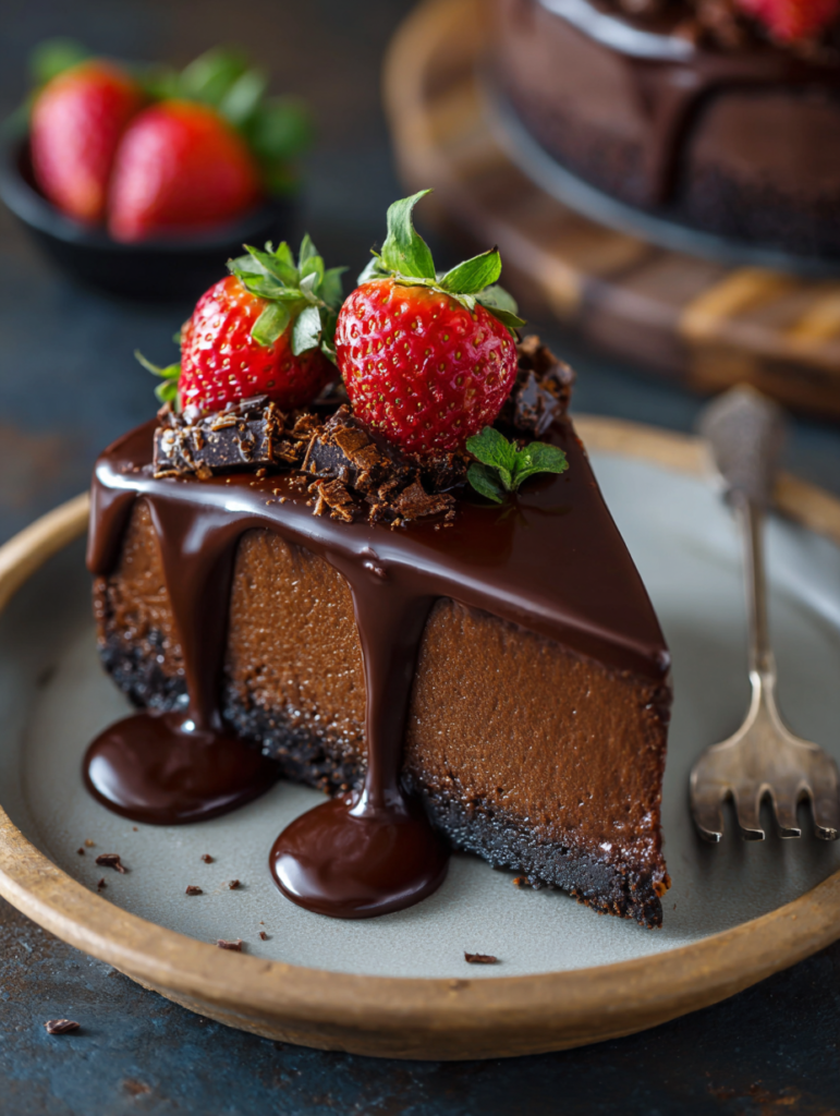 Chocolate Ganache Cheesecake Dessert Facile et Irrésistible
