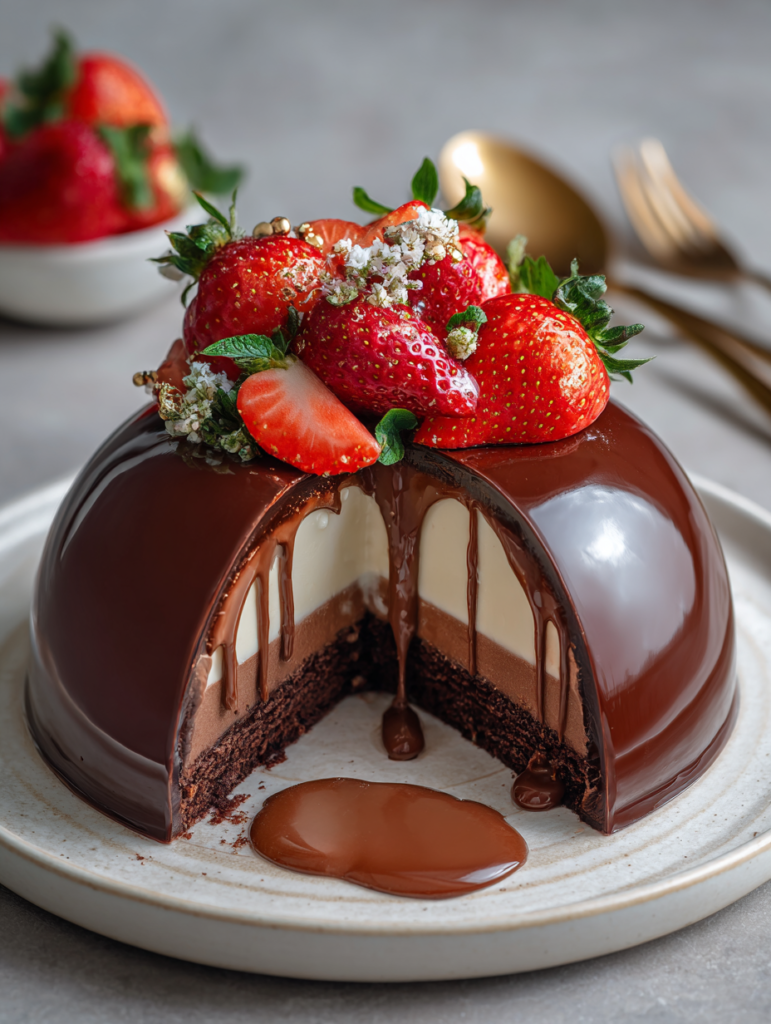 Dessert Facile Irresistible Strawberry Chocolate Shell Cake You Make