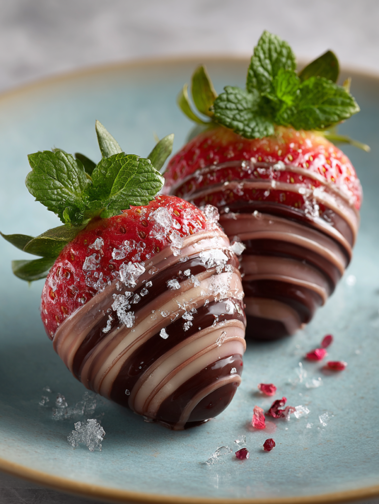 Fraises enrobées de chocolat de Dubaï - Dessert facile et gourmand