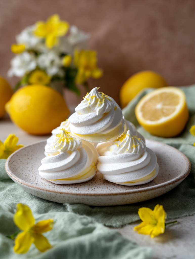 Mini meringues à la crème de citron (recette de dessert printanier facile !)