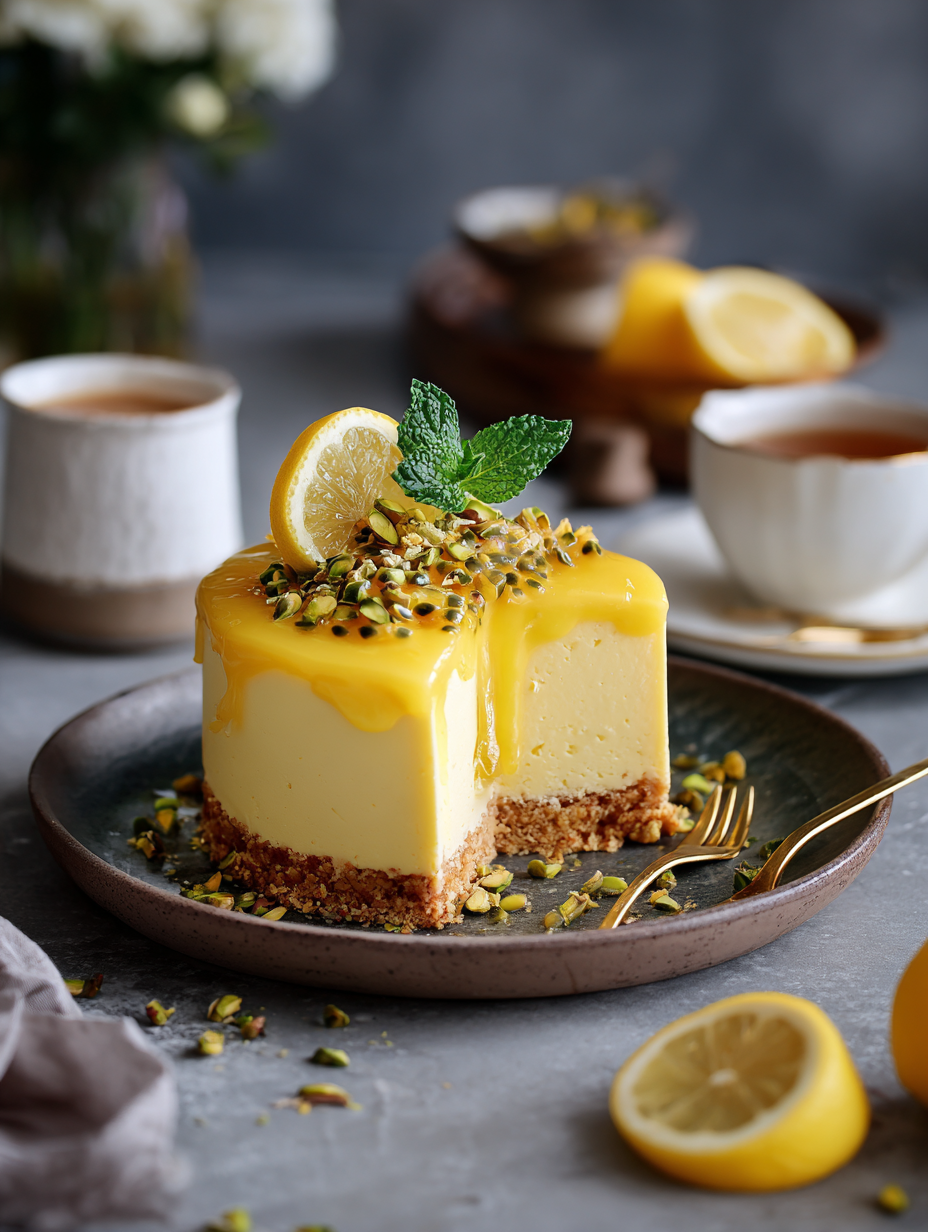 Recette de gâteau glacé au citron et aux graines de pavot