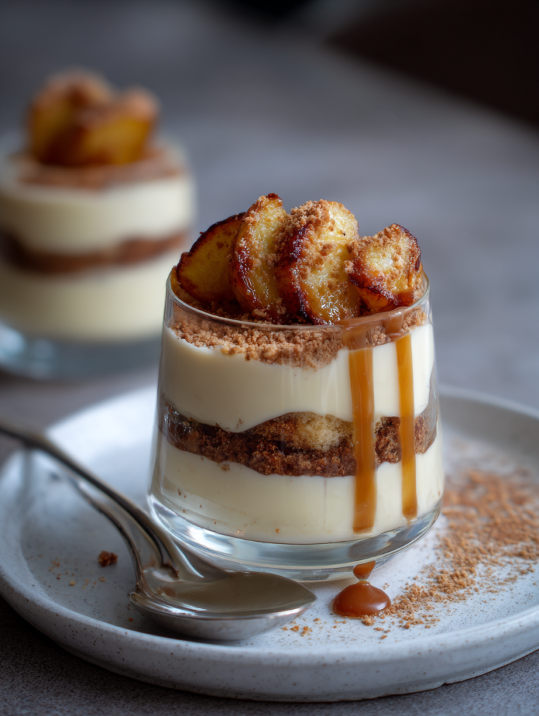 Tiramisu Caramel Beurre Salé et Pommes Poêlées