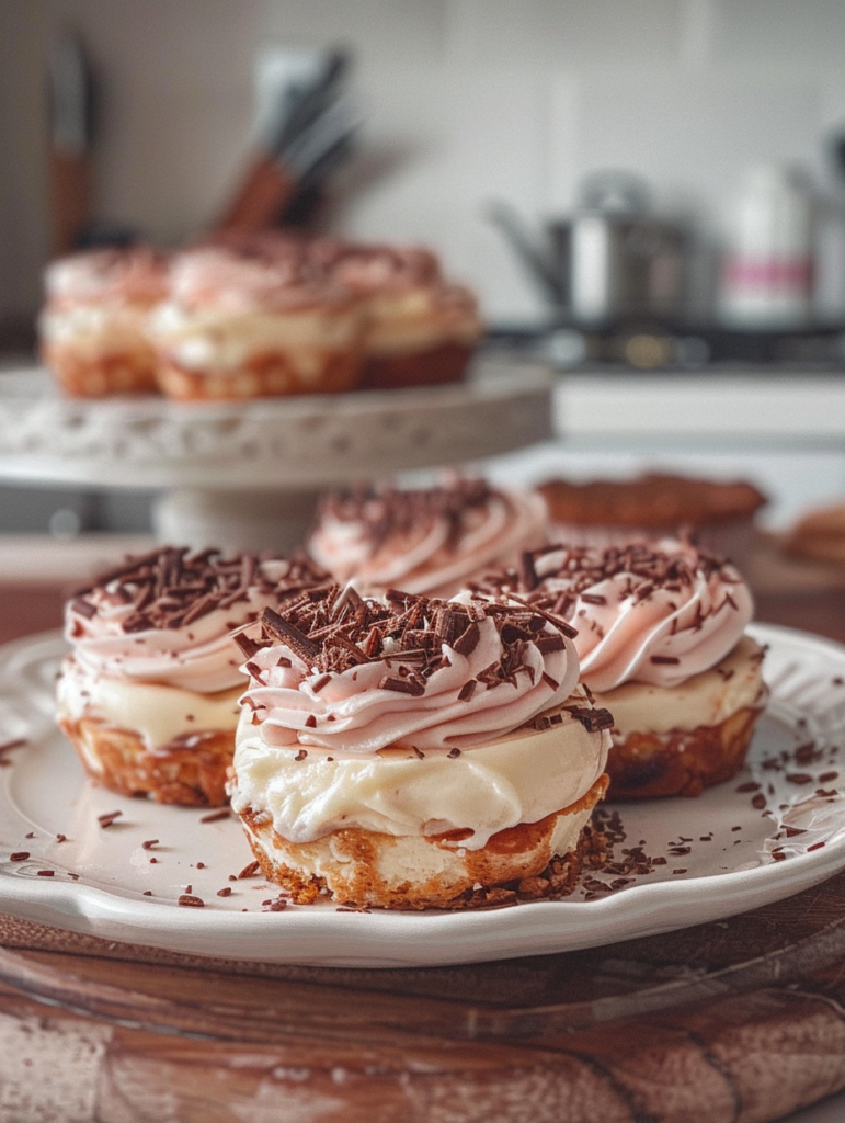 Mini cheesecakes roulés à la cannelle