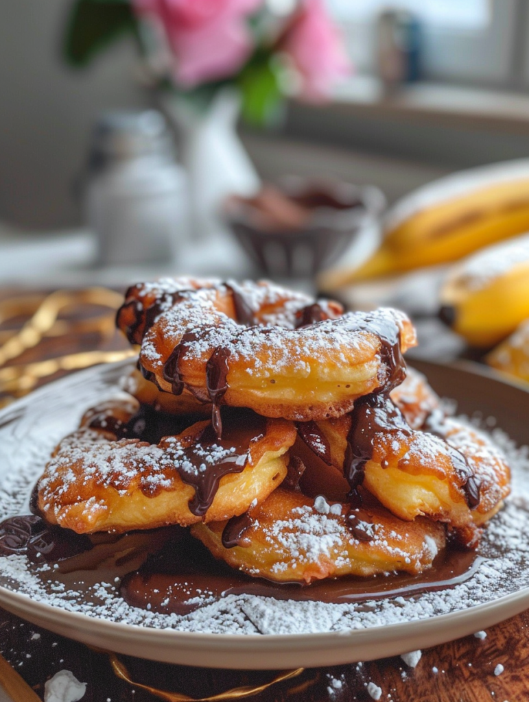 Trous de beignets à la banane à 2 ingrédients