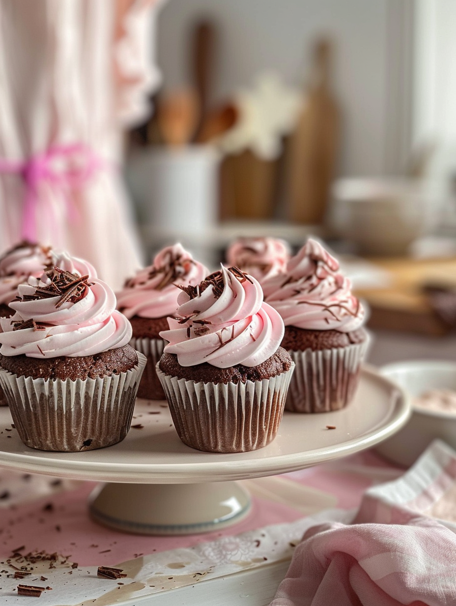 Gâteau d'anniversaire au chocolat garni de cupcakes