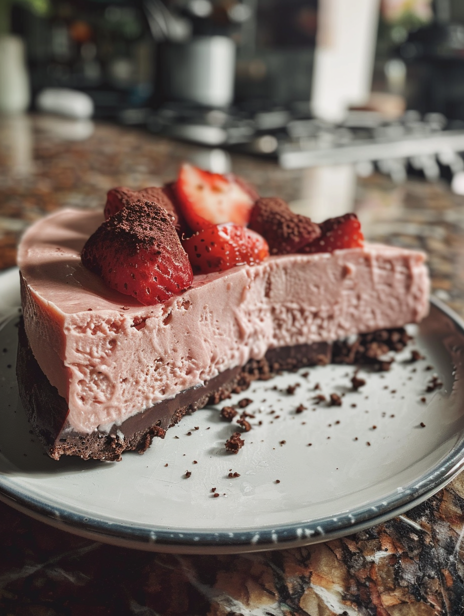 Cheesecake sans cuisson fraise