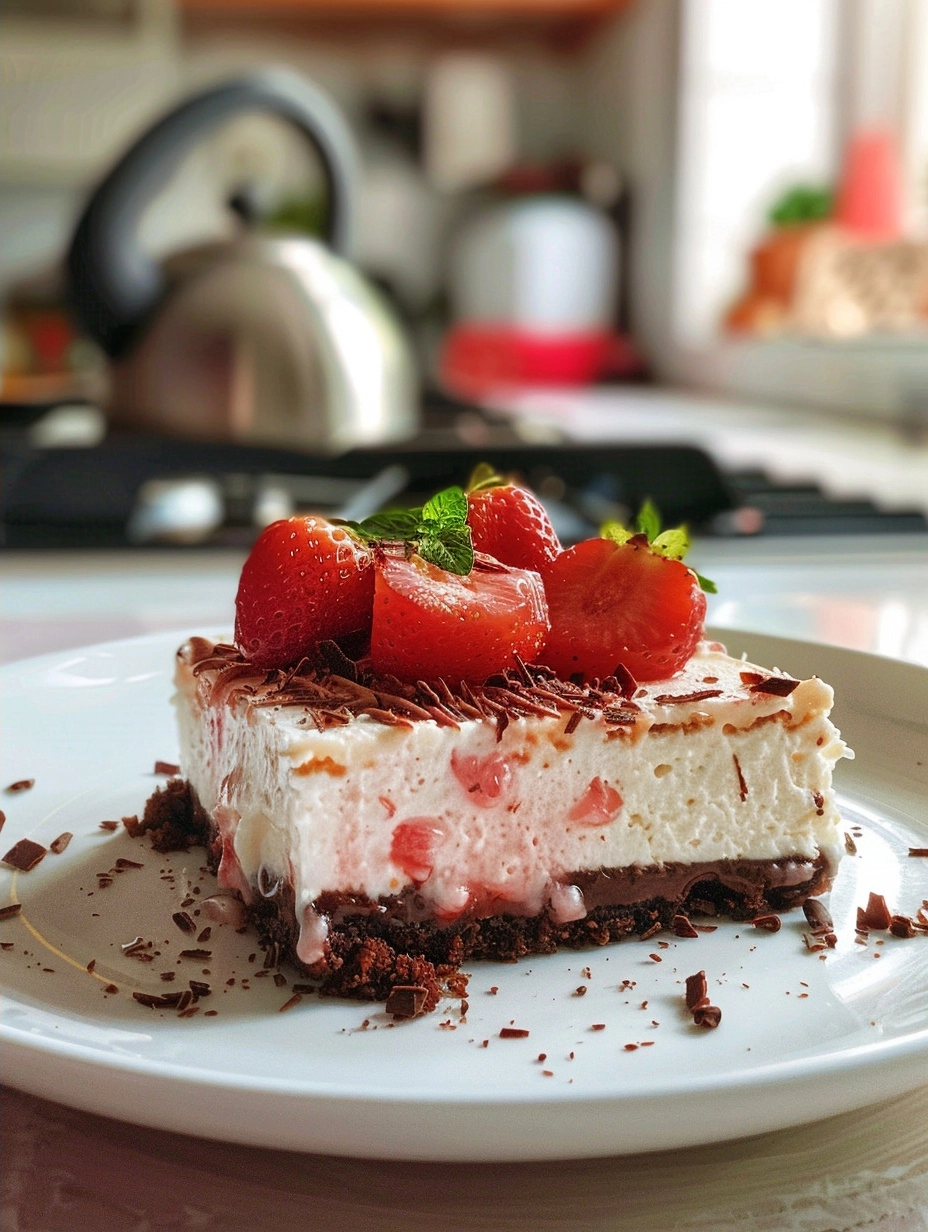 Dessert facile : délicieuses verrines cheesecake fraise sans cuisson