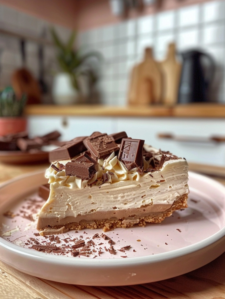 Dessert Facile : Cheesecake Kinder Bueno Blanc en 5 Ingrédients