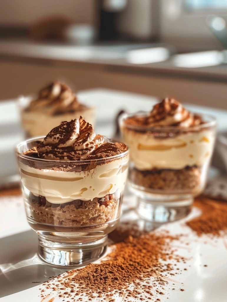 Un dessert facile : les mini tiramisus en verrines