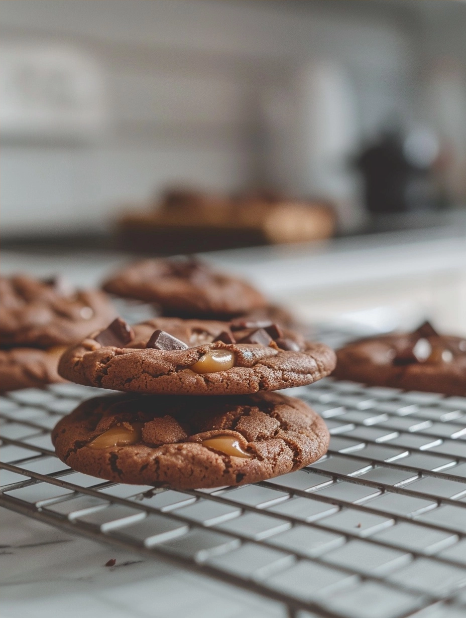 Dessert facile : Cookies Caramel Chocolat en 3 étapes